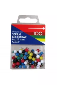 Grand Szpilki kolorowe 6x11mm 100 szt.