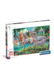 Puzzle 180 el. Super Unicorns Clementoni