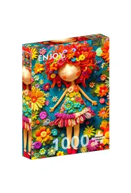Puzzle 1000 Kolorowa lalka Enjoy