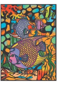 Kolorowanka Welwetowa 47x35cm Ryby