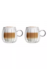 Vialli Design Komplet szklanek z uchem Tulip 8807 2 x 250 ml