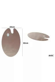 Artix Paleta malarska okrga drewniana 20x30cm