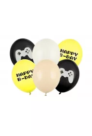PartyDeco Balony Happy B-day 30cm