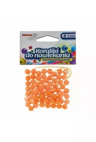 Brewis Koraliki do nawlekania + sznurek z�ote 8mm, 16g