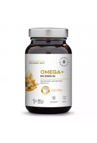 Aura Herbals Omega+ Witamina D3 2000 IU kapsuki softgel - suplement diety 60 kaps.