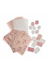 dpCraft Zestaw papier�w vintage z naklejkami 40 szt