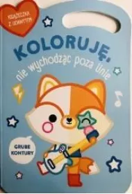 Lisek. Koloruj� bez wychodzenia poza linie wer. niebieska