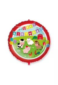 Procos Balon foliowy Happy Birthday Farmyard 46cm