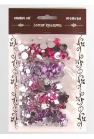Galeria Hobby Zestaw kamyczk�w r�owe, fioletowe 35g