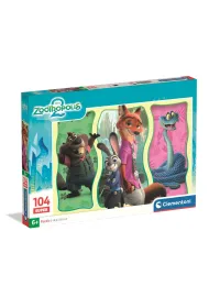 Puzzle 104 el. SuperColor. Super Zootopia 2 Clementoni