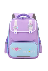 LeanToys Plecak szkolny Jednoro�ec fioletowy 16L