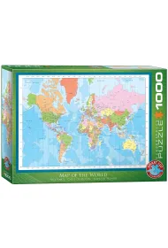 Puzzle 1000 el. Modern Map of the World Eurographics