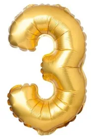 Arpex Balon foliowy matowy z�oty 3 69cm