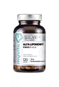 Myvita Silver 100% Kwas alfa-liponowy R-ALA - suplement diety 120 kaps.