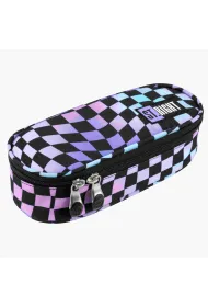 St. Majewski Pi�rnik saszetka usztywniona z wewn�trzn� klapk� Weavy Chessboard