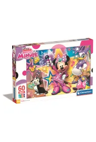 Puzzle 60 el. Maxi SuperColor. Minnie i pomocnicy Clementoni