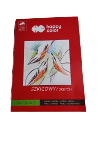 Happy Color Blok szkicowy M�ody Artysta, bia�y, A4, 90g, 50 arkuszy 50 kartek