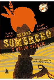 Czarne sombrero z orlim pirem