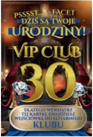 Yeku Karnet Urodziny 30 m�skie