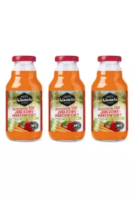 Sady Wincenta Sok 100% jabkowo-marchewkowy naturalnie mtny toczony NFC Zestaw 3 x 330 ml