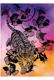 Museums & Galleries Karnet B6 z kopert� Hibiscus Tiger