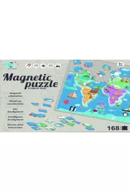 Puzzle magnetyczne 168 el. Mapa wiata Mega Creative