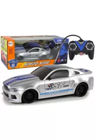 Auto sportowe zdalnie sterowane srebrne LeanToys