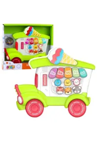 LeanToys Pianinko elektryczne dla malucha zielone