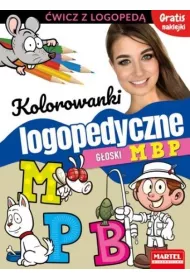 Kolorowanki logopedyczne goski M B P