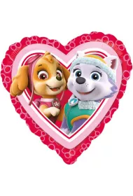 Amscan Balon foliowy Psi Patrol Love girl standard serce
