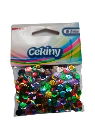Cekiny b�yszcz�ce MB 10 mix kolor�w 8mm, 10g