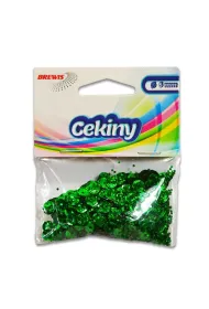 Cekiny hologramowe H 30 zielony 6mm, 10g