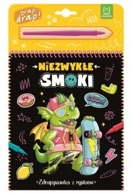 Niezwyke smoki. Zdrapywanka z rysikiem