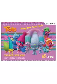Starpak Papier kolorowy A5 Trolls 10 kartek