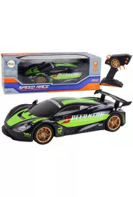 Auto sportowe R/C 1:10 zielono-czarne LeanToys