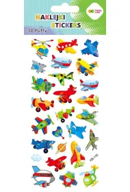 Happy Color Naklejki 3D PUFFY-Funny Aircraft 9.5x22 cm
