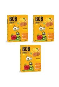 Bob Snail Przekska mango bez dodatku cukru Zestaw 3 x 60 g