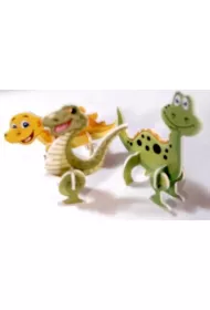 Puzzle Mini dinozaury do sk�adania mix 5 szt Galeria Hobby