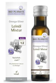 Bio Planete Omega silver - mieszanka z olejem lnianym (algi morskie) 100 ml Bio