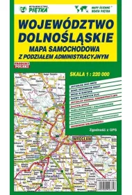 Wojew�dztwo Dolno�l�skie 1:220 000 mapa samochodowa