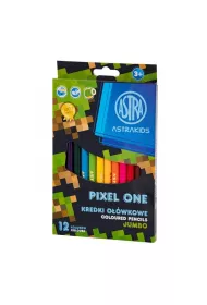Astra Kredki o��wkowe Jumbo Pixel One/Unicorn 12 szt.