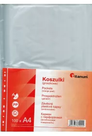 Titanum Koszulki A4 groszkowe 100 szt.