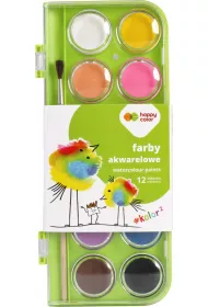 Happy Color Farby akwarelowe Premium, zestaw 12 kolor�w