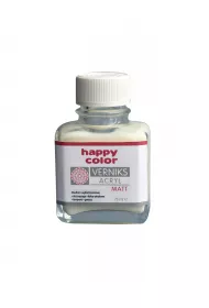 Happy Color Werniks akrylowy MATT, przezroczysty matowy, 75 ml