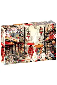 Puzzle 1000 Spacer po Tokio / Japonia Enjoy