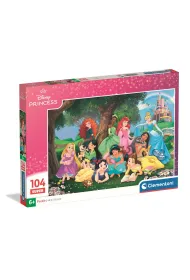 Puzzle 104 elementy Princess CLEMENTONI 25019