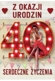 Trend Kartka okoliczno�ciowa Urodziny 40 MF31
