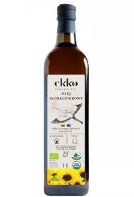 Ekko Olej sonecznikowy do gotowania i smaenia toczony na zimno 1 l Bio