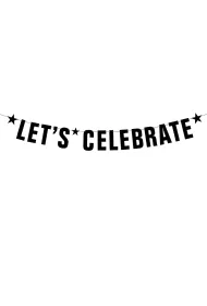 PartyDeco Baner Let's celebrate 14 x 106 cm