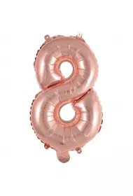 Amscan Balon foliowy mini cyfra 8 rowe zoto 29x40cm
